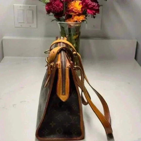 LOUIS VUITTON Popincourt Haut Shoulder Bag Monogram Leather Brown + COA - Picture 5 of 16